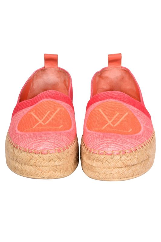 LOUIS VUITTON PINK SHORE POSTCARD ESPADRILLES