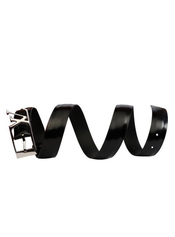 LOUIS VUITTON PLAIN BLACK BELT