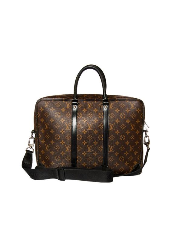 LOUIS VUITTON PORTE DOCUMENTS VOYAGE MONOGRAM CANVAS LAPTOP BAG