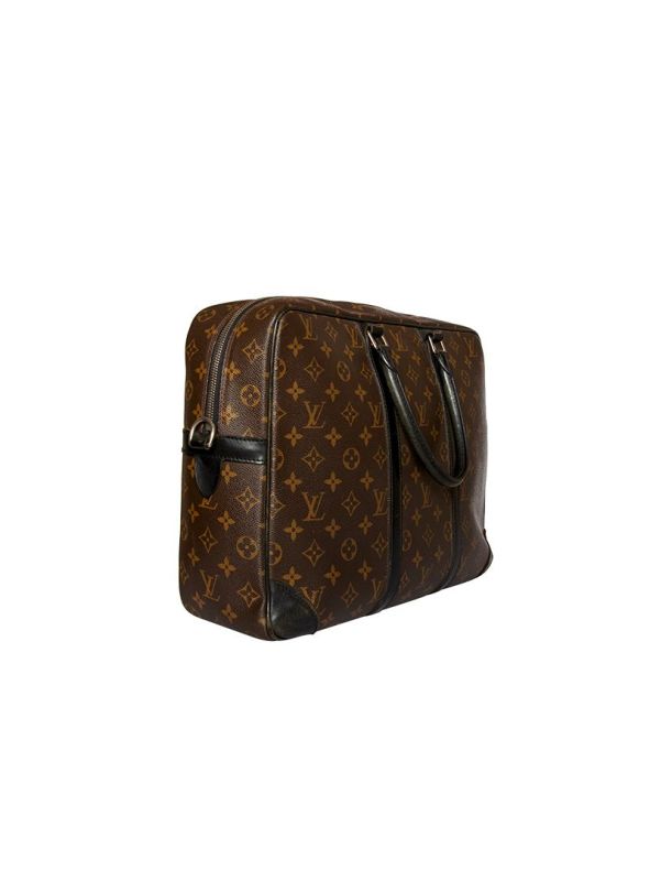 LOUIS VUITTON PORTE DOCUMENTS VOYAGE MONOGRAM CANVAS LAPTOP BAG