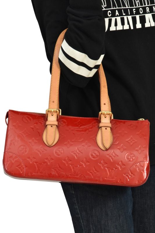 Louis Vuitton Rosewood Avenue Red Pomme D’amour Vernis Leather