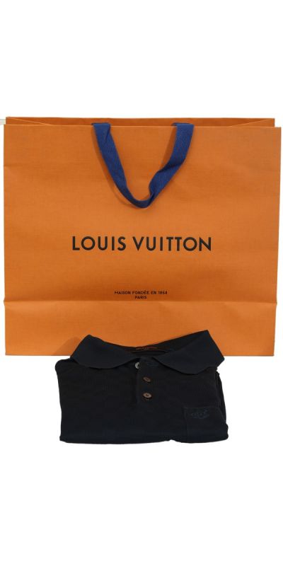 Louis Vuitton Size S Blue Damier Checks T-Shirt