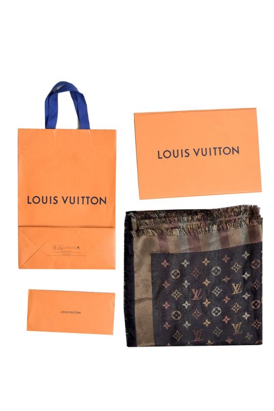 Louis Vuitton So Shine Monogram Scarf