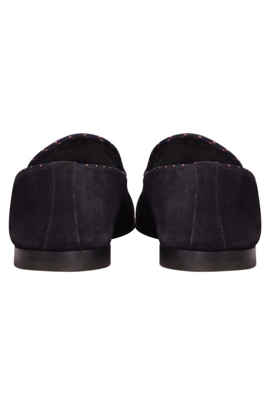 Louis Vuitton Suede Logo Loafers