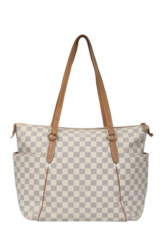 Louis Vuitton Totally MM Damier Azur Canvas Tote Bag