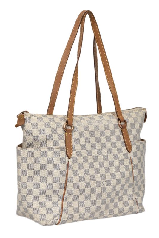 Louis Vuitton Totally MM Damier Azur Canvas Tote Bag