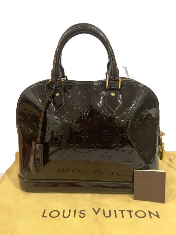 Louis Vuitton Vernis Amarante Patent Leather PM Handbag