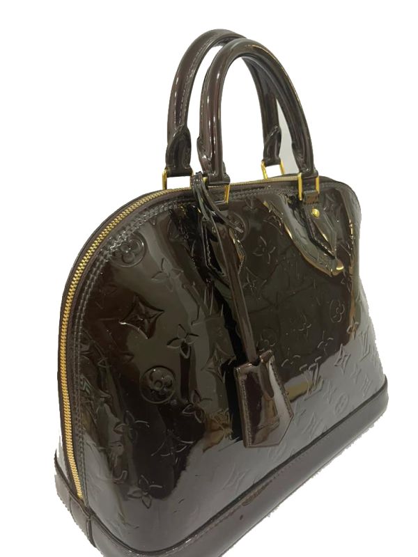 Louis Vuitton Vernis Amarante Patent Leather PM Handbag