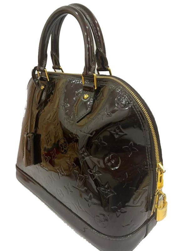 Louis Vuitton Vernis Amarante Patent Leather PM Handbag