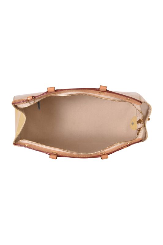 Louis Vuitton Vernis Brea Blanc Citrine Bag