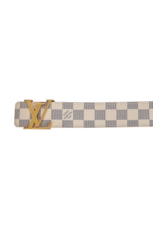 Louis Vuitton 34 INCHES/80 CMS White Damier Belt