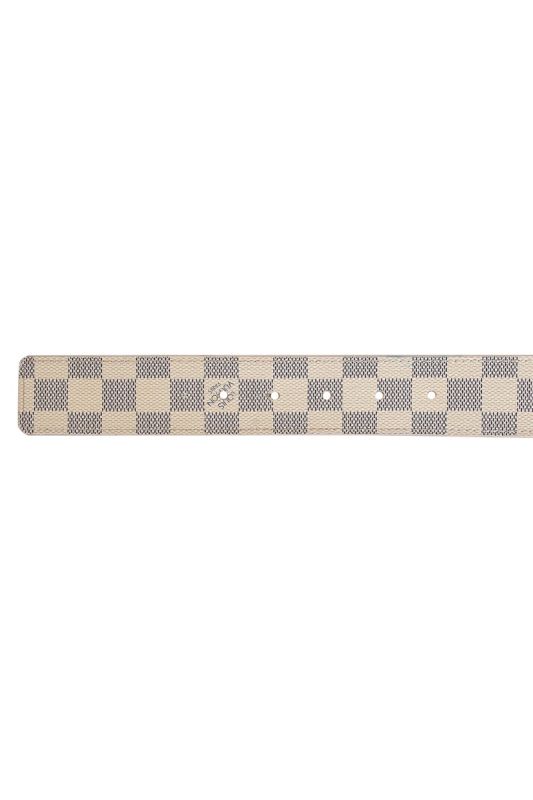 Louis Vuitton 34 INCHES/80 CMS White Damier Belt