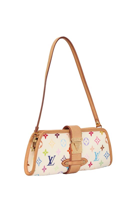 Louis Vuitton White Multicolour Shirley Shoulder Bag