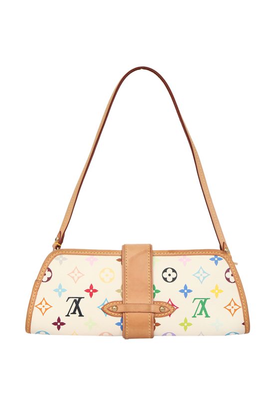 Louis Vuitton White Multicolour Shirley Shoulder Bag