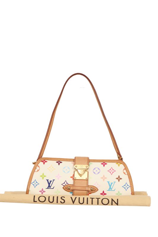 Louis Vuitton White Multicolour Shirley Shoulder Bag