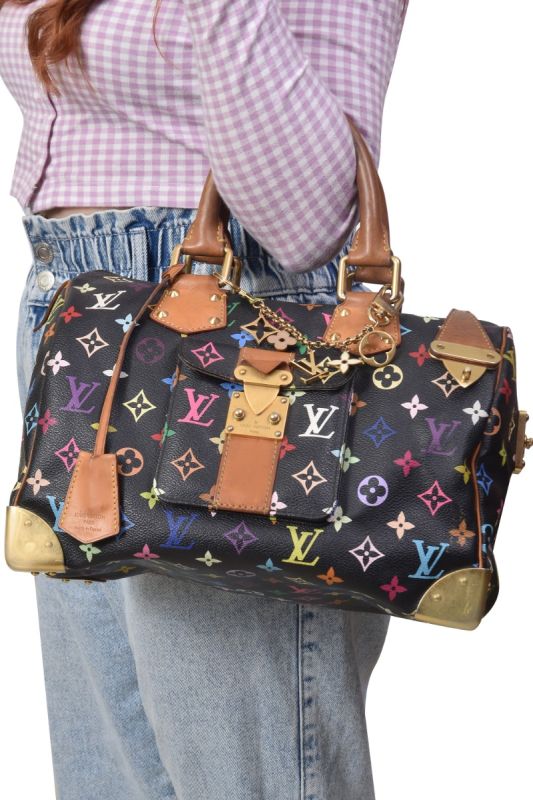 Louis Vuitton X Takashi Murakami Monogram Speedy Handbag