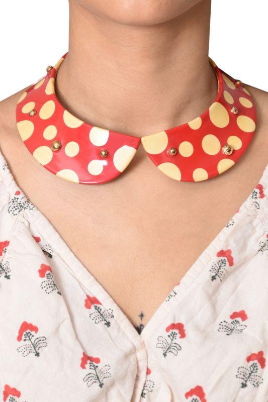 Louis Vuitton X Yayoi Kusama Red Infinity Dots Collar