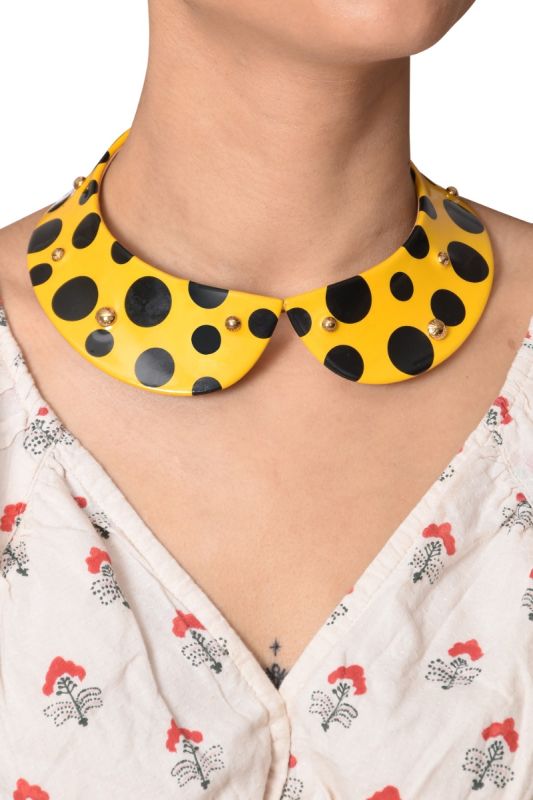Louis Vuitton X Yayoi Kusama Yellow Infinity Dots Collar
