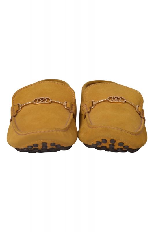 Louis Vuitton Yellow Suede Loafers