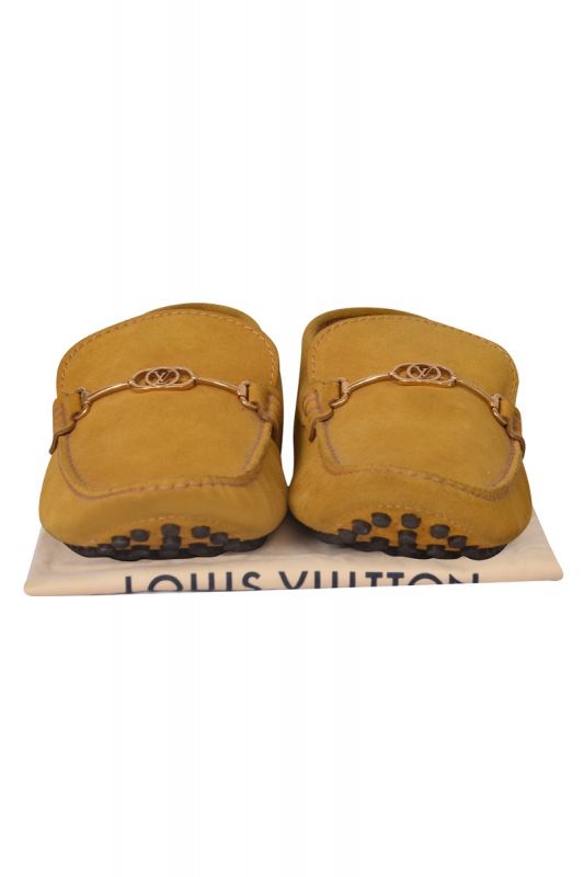 Louis Vuitton Yellow Suede Loafers