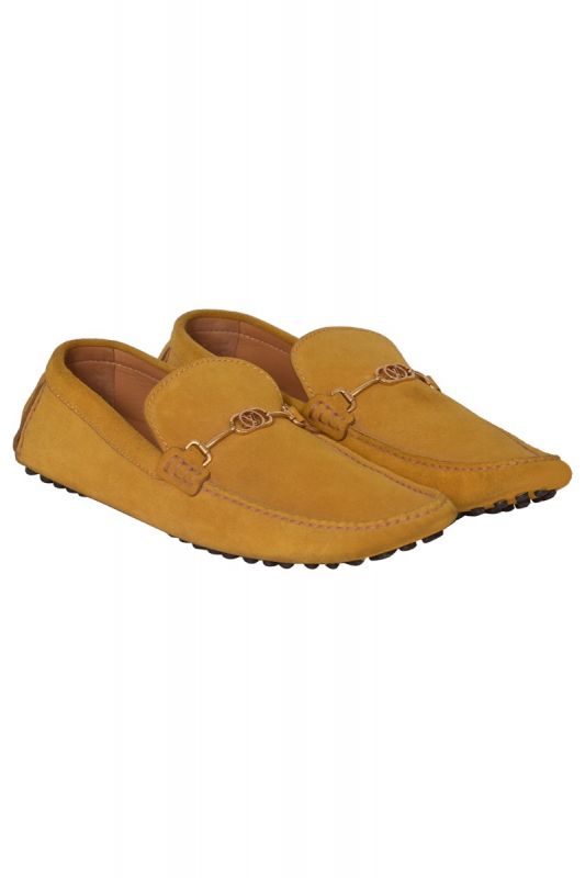 Louis Vuitton Yellow Suede Loafers