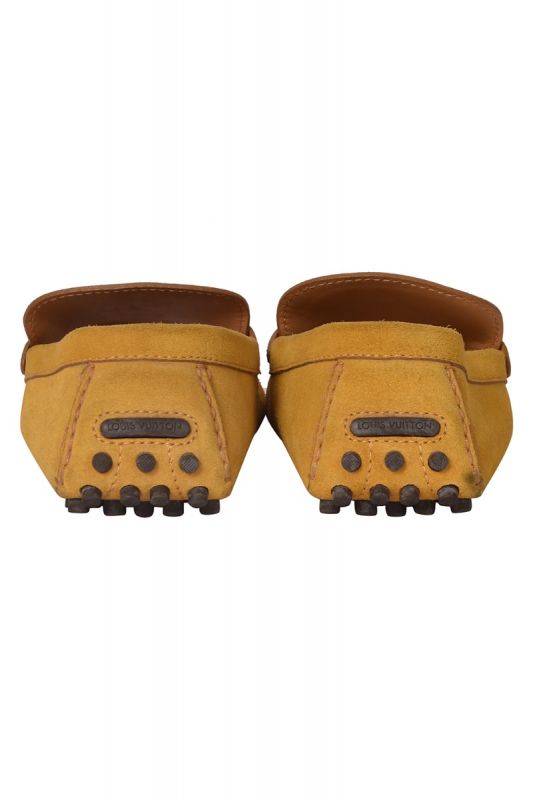 Louis Vuitton Yellow Suede Loafers