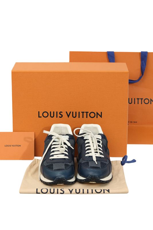 Louis Vuttion EU 41 Street Style Logo Blue Sneakers