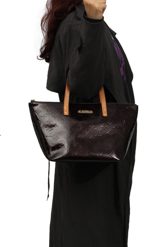 Louis Vuttion Monogram Vernis Bellevue PM Tote Bag