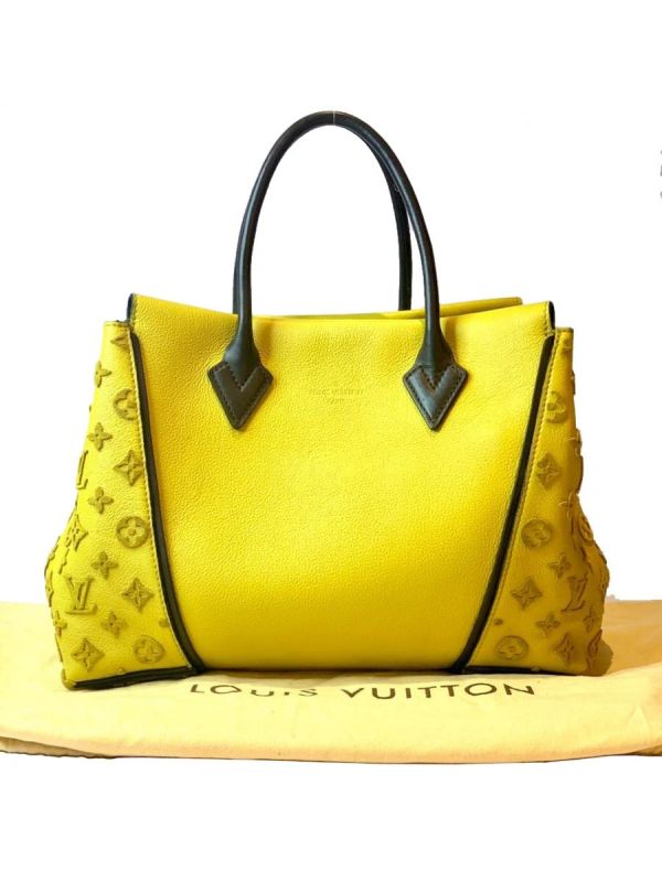 LV YELLOW VEAU CACHEMIRE LEATHER & TUFFETAGE BAG