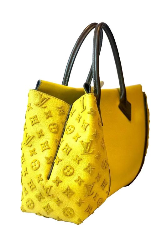 LV YELLOW VEAU CACHEMIRE LEATHER & TUFFETAGE BAG