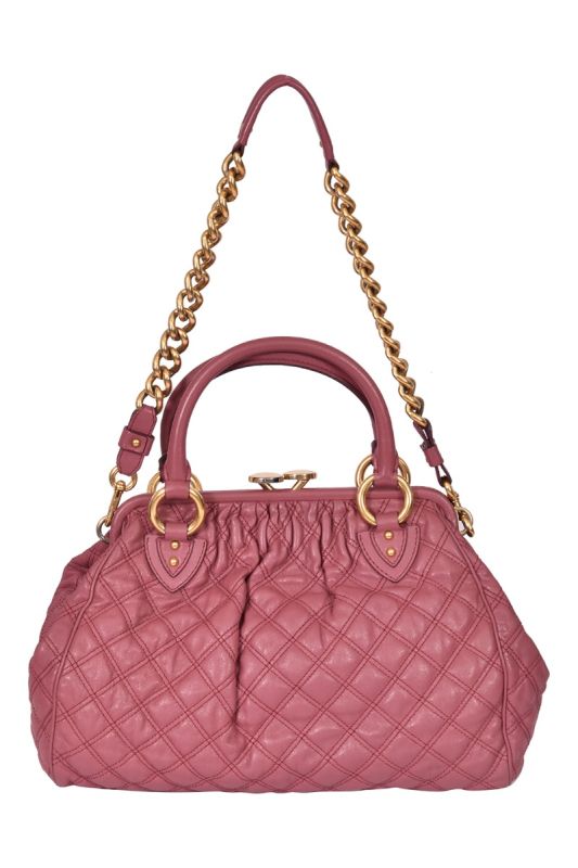 Marc Jacob Quilted Leather Stam Satchel Handbag