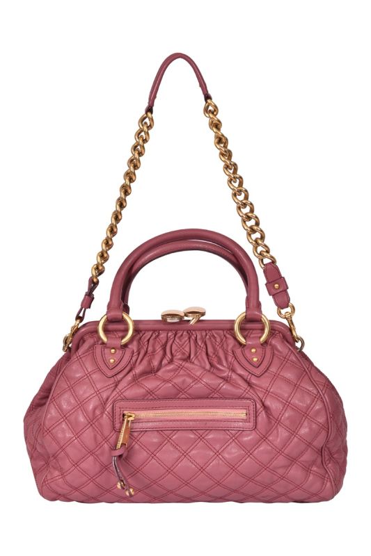 Marc Jacob Quilted Leather Stam Satchel Handbag
