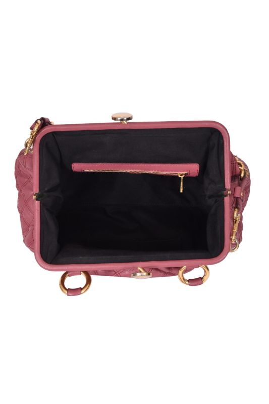 Marc Jacob Quilted Leather Stam Satchel Handbag