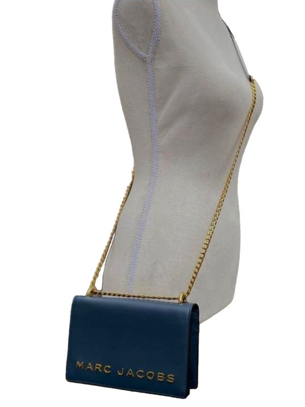 MARC JACOBS DOUBLE TAKE LEATHER LOGO CROSSBOSY BAG