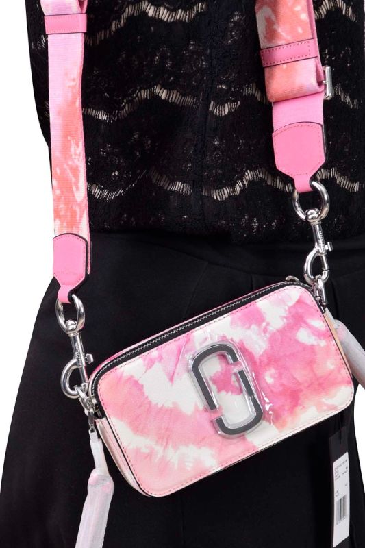 Marc Jacobs The TieDye Snapshot Pink Crossbody Bag