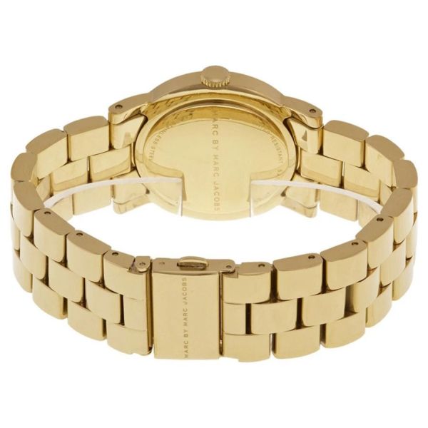 MARC JACOBS WHITE GOLD TONE STAINLESS STEEL WATCH