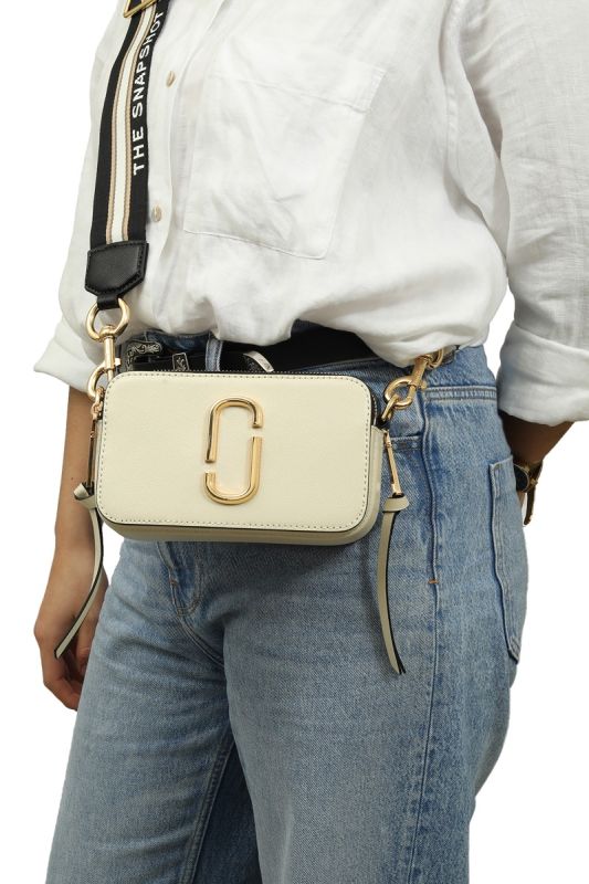Marc Jacobs White Snapshot Sling Bag