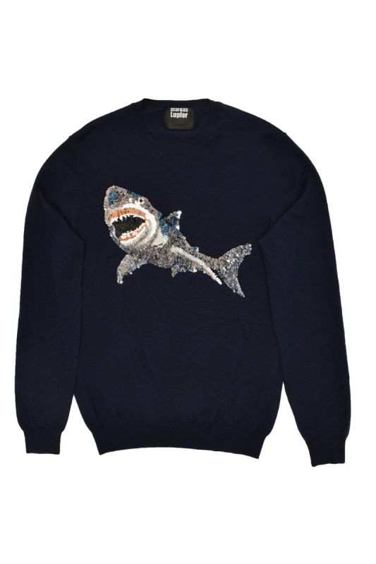 MARKUS LUPFER DOLPHIN SEQUIN NATALIE SWEATSHIRT