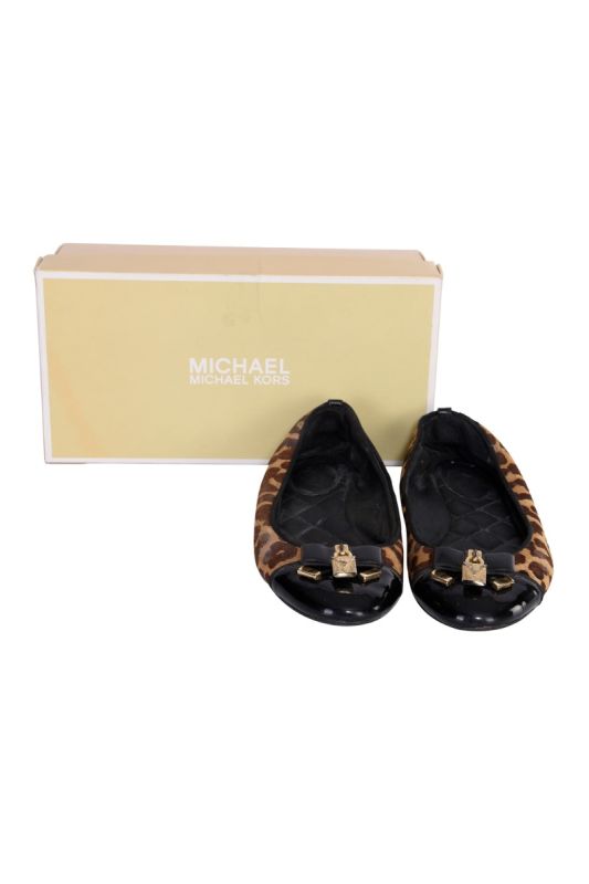 MICHAEL KORS ANIMAL PRINT BALLERERINAS