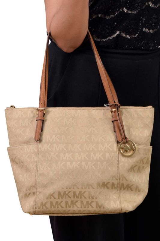 Michael Kors Bedford Canvas East/West Tote Bag