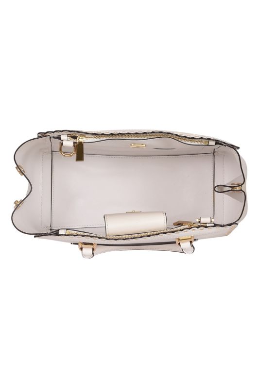 Michael Kors Benning Large Scalloped Leather Handbag