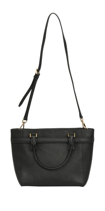 Michael Kors Black Saffiano Leather Hamilton East West Tote