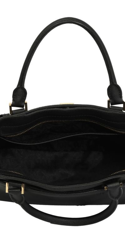 Michael Kors Black Saffiano Leather Hamilton East West Tote