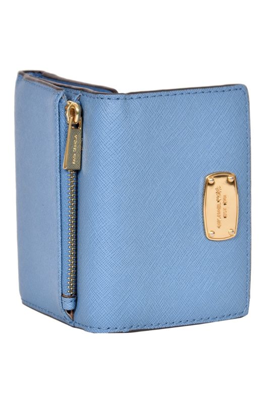 Michael Kors Blue Bi- Fold Wallet