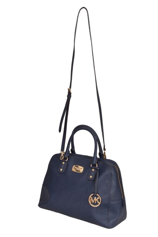 Michael Kors Blue Leather Cindy Satchel