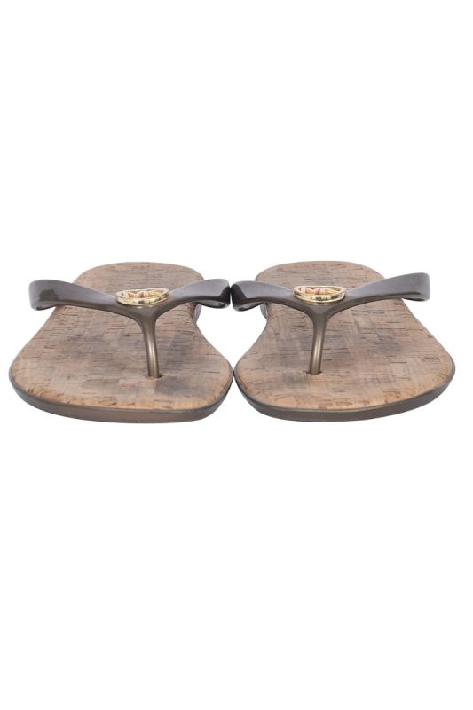 Michael Kors Brown Logo Flats