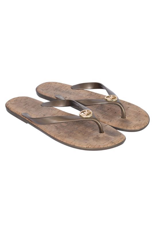 Michael Kors Brown Logo Flats