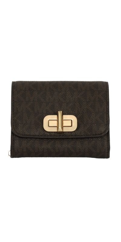 Michael Kors Brown Monogram Fulton Wallet