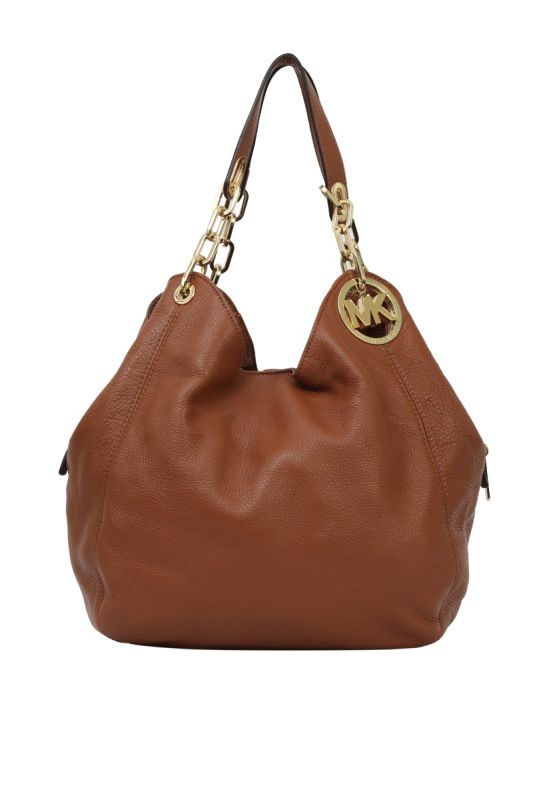 Michael Kors Carmen Fulton Brown Shoulder Bag