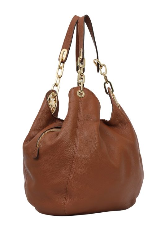 Michael Kors Carmen Fulton Brown Shoulder Bag